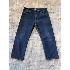 Timberland Dark Wash Regular Fit Straight Leg Jeans 36 x 29